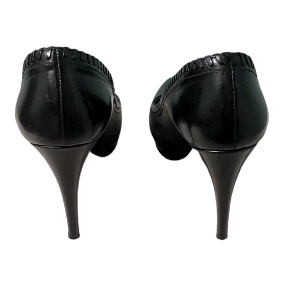 Prada Leather Stitch Pumps Classic Heels - Picture 4 of 6